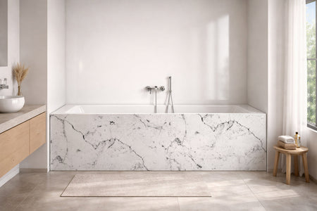 Badewannenverkleidung Marmoroptik