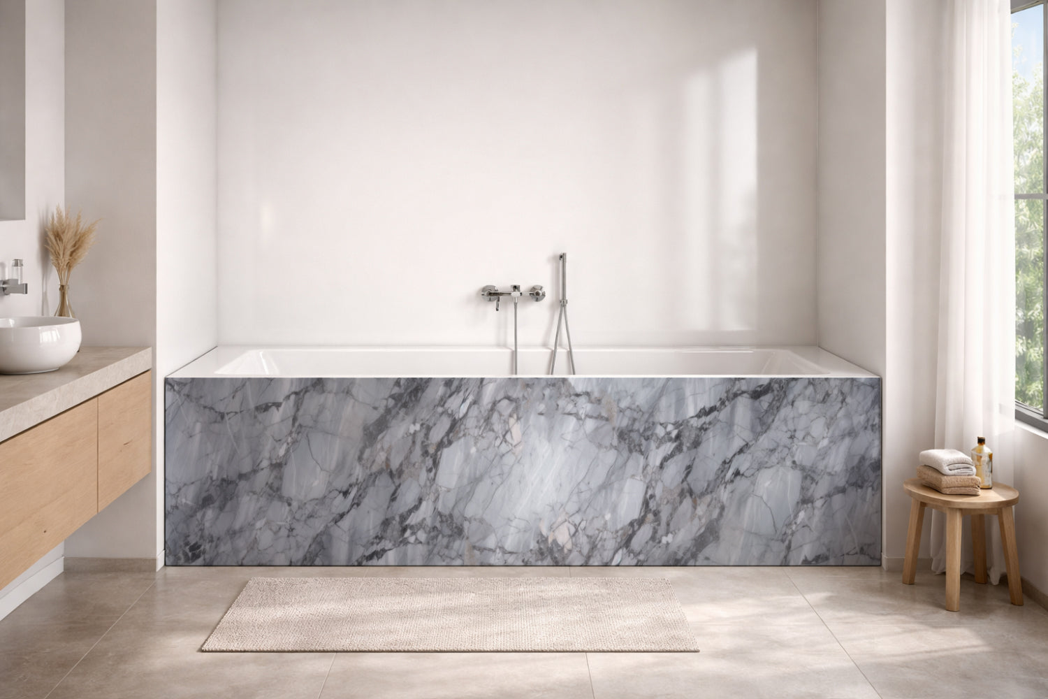 Badewannenverkleidung Marmoroptik