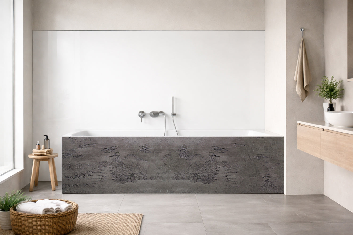 Badewannenverkleidung Betonoptik