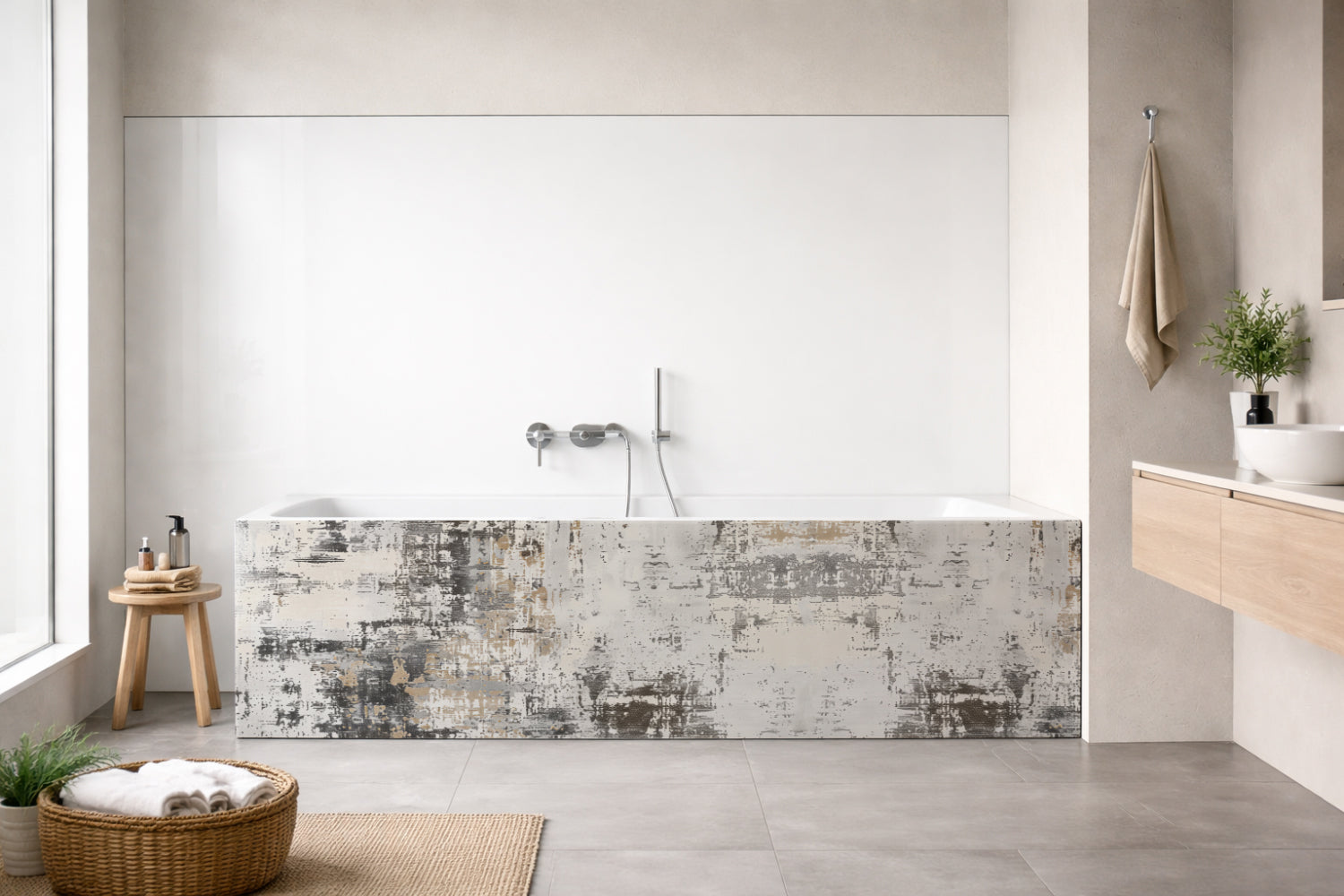 Badewannenverkleidung Betonoptik