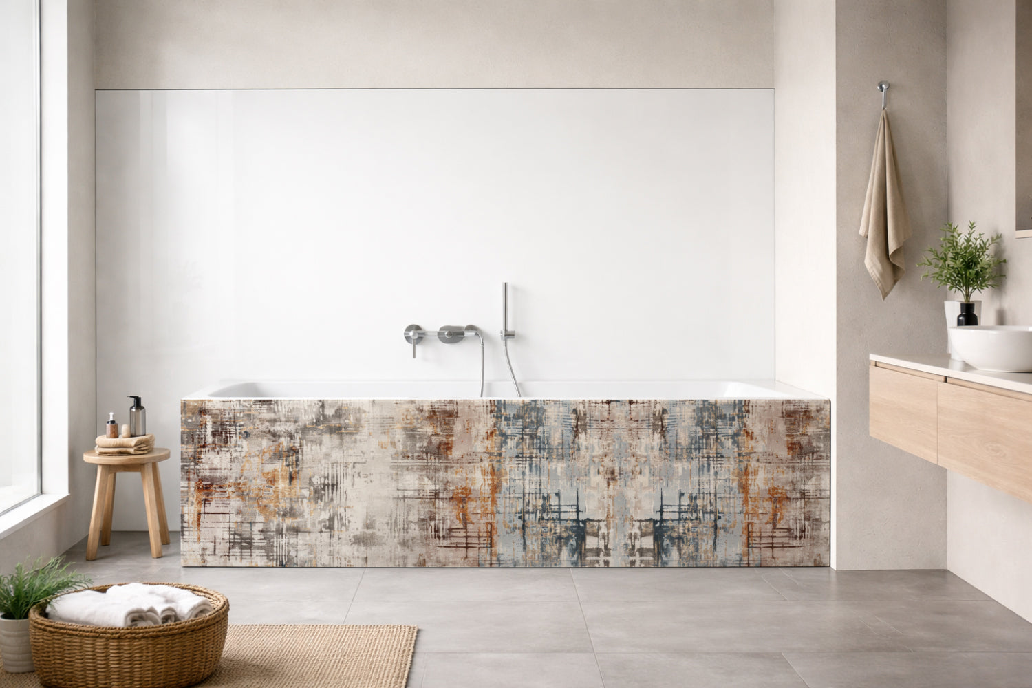 Badewannenverkleidung Betonoptik