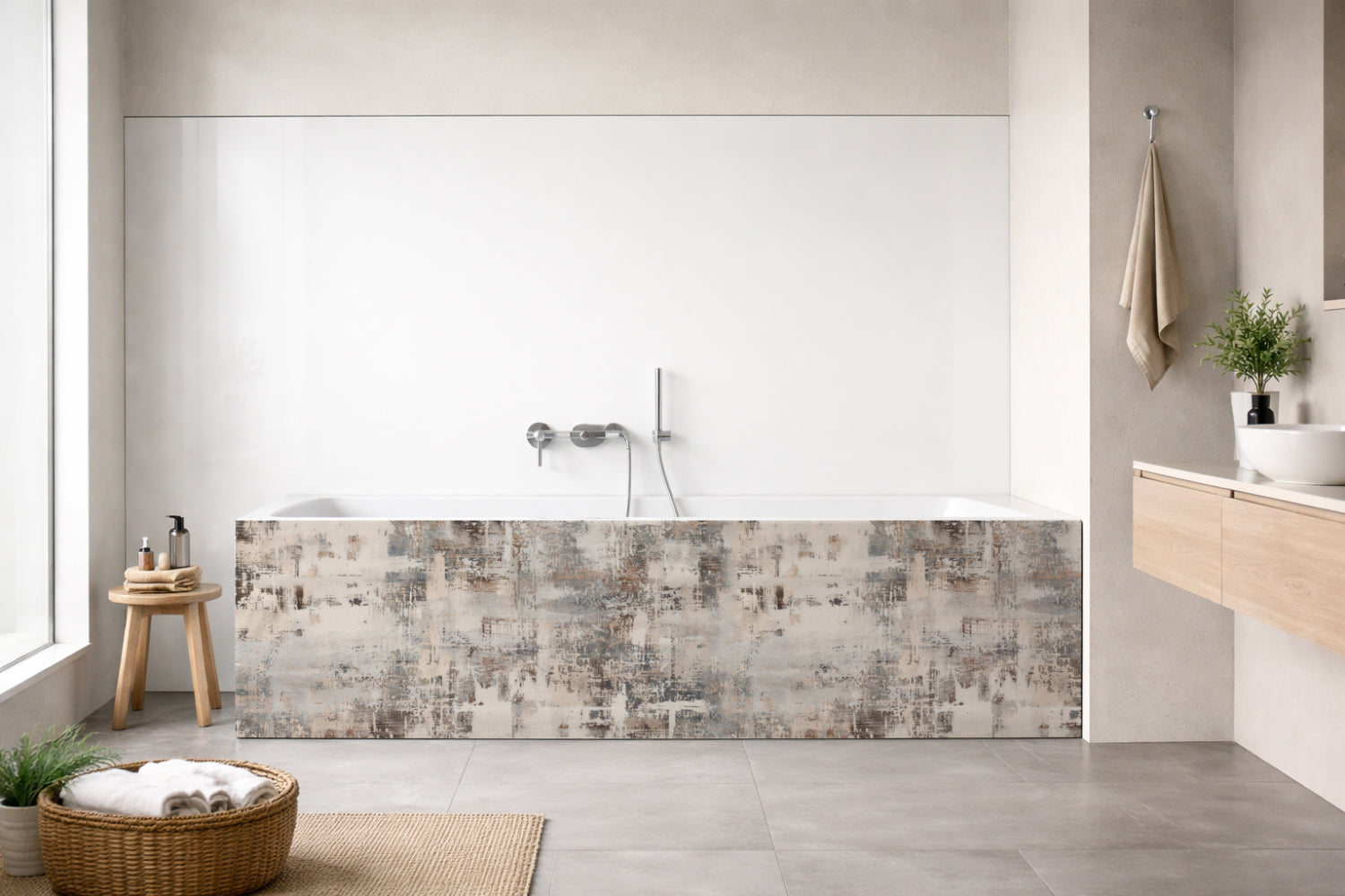 Badewannenverkleidung Betonoptik