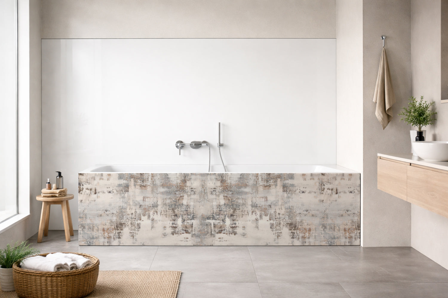 Badewannenverkleidung Betonoptik