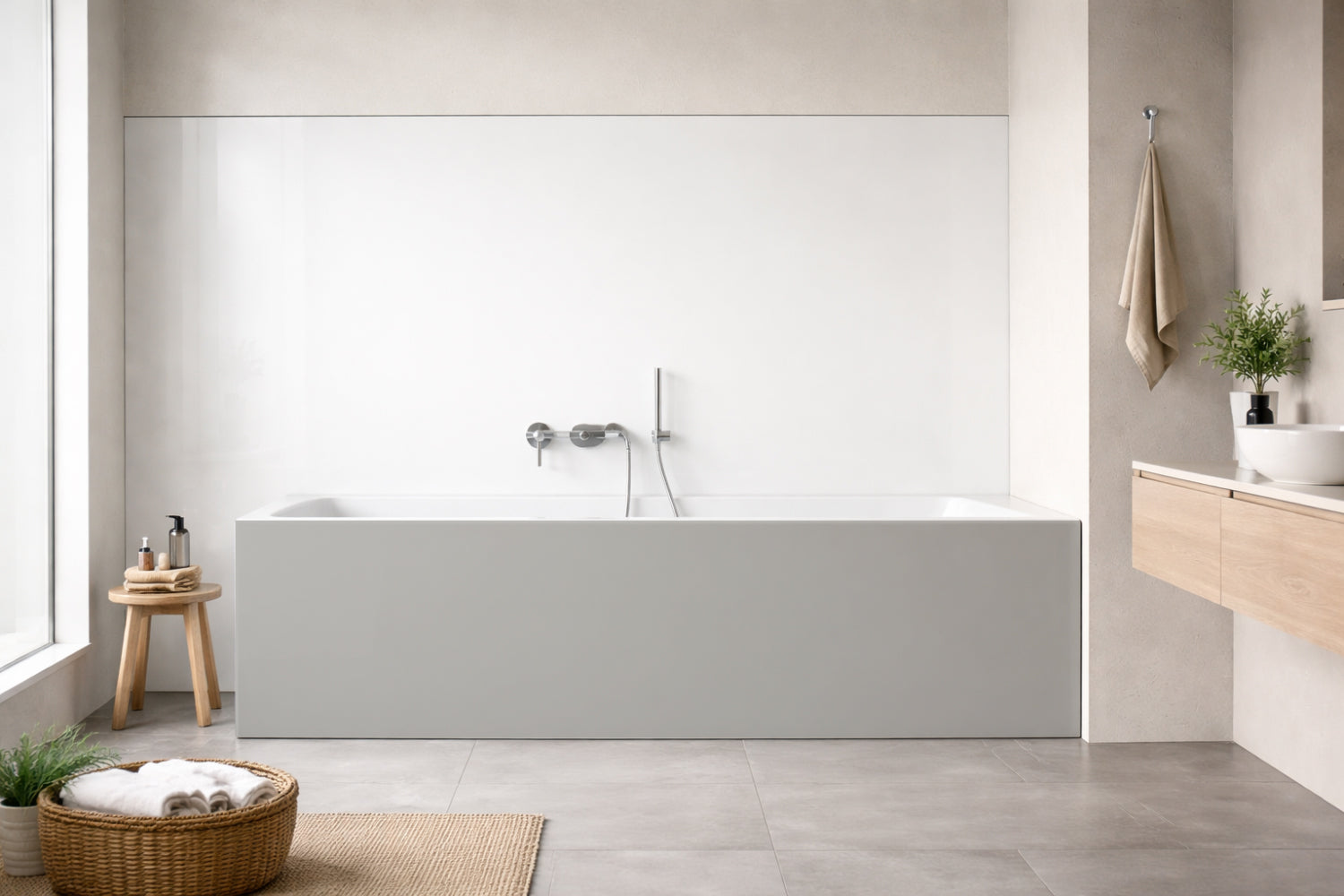 Badewannenverkleidung Betonoptik
