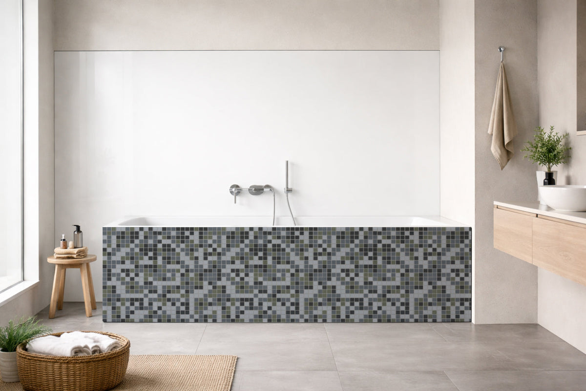 Badrückwand Fliesenoptik