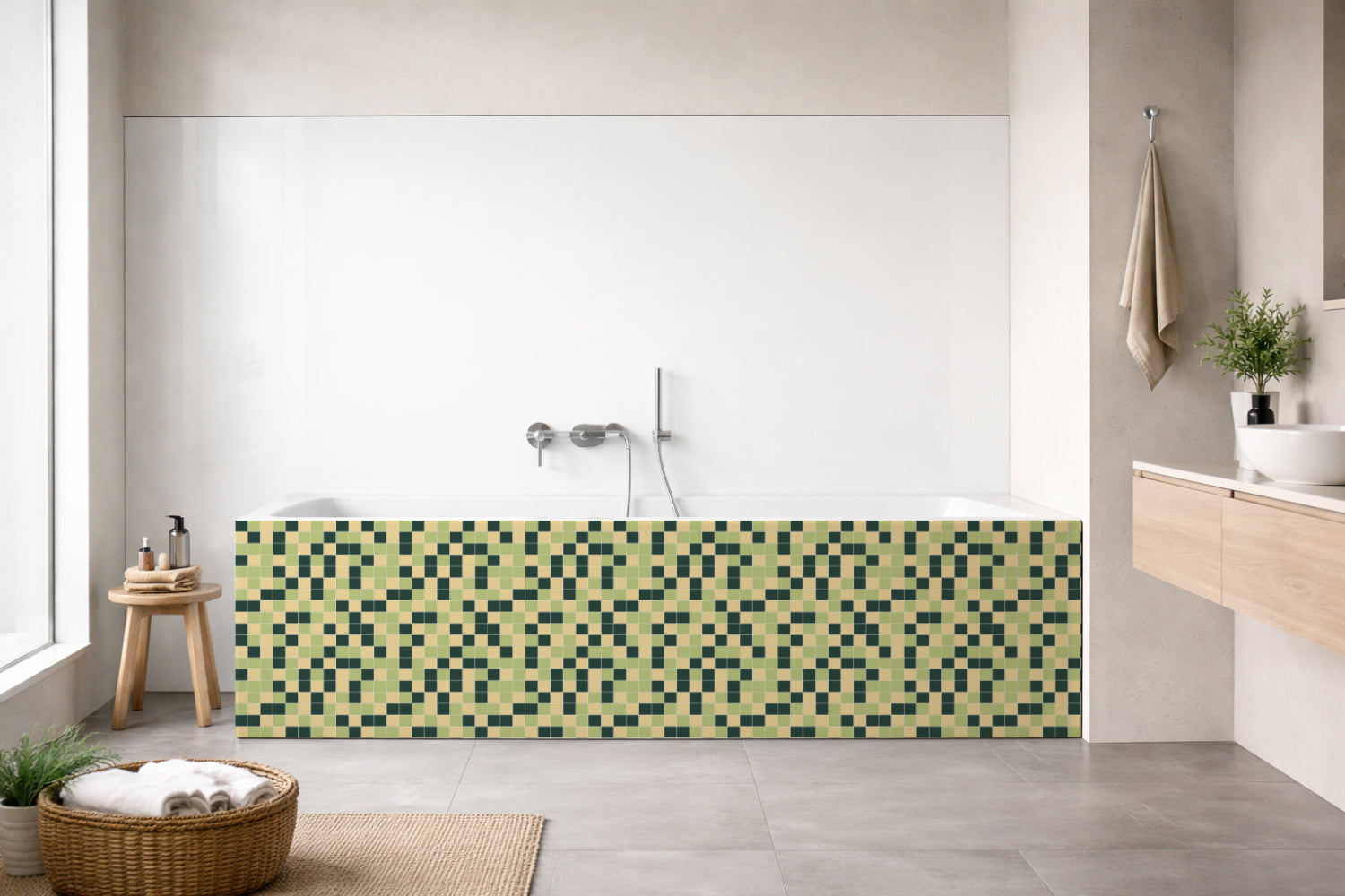 Badewannenverkleidung Fliesenoptik