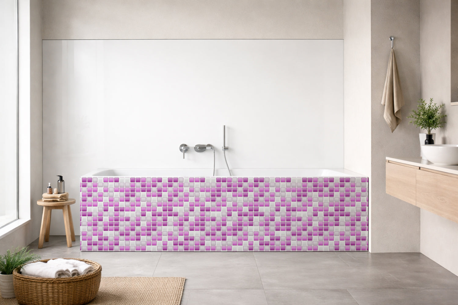 Badewannenverkleidung Fliesenoptik