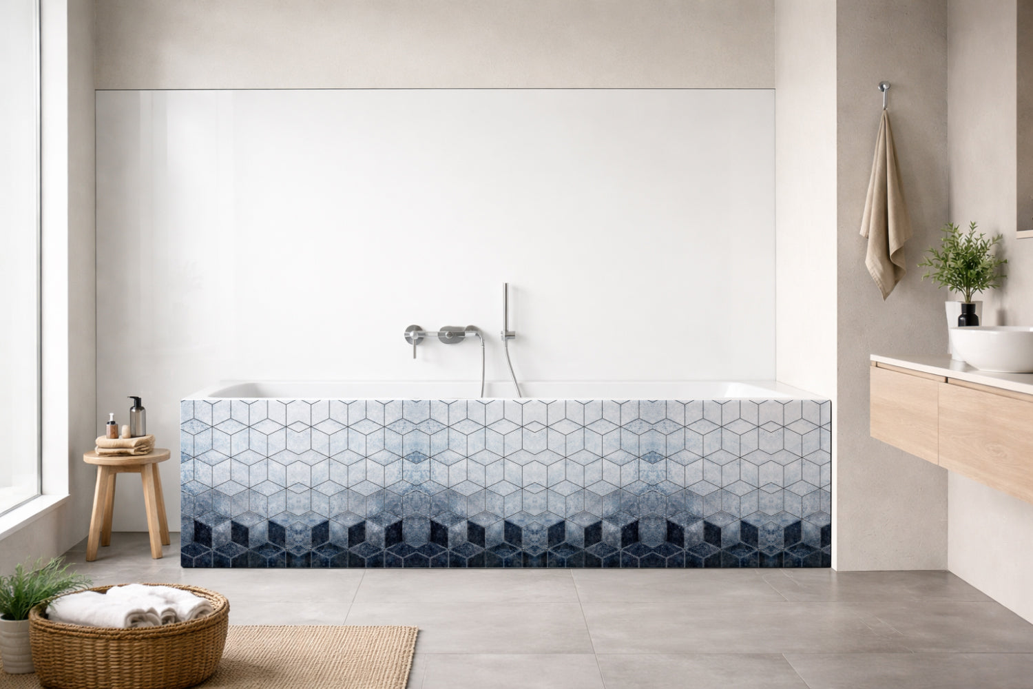 Badewannenverkleidung Fliesenoptik