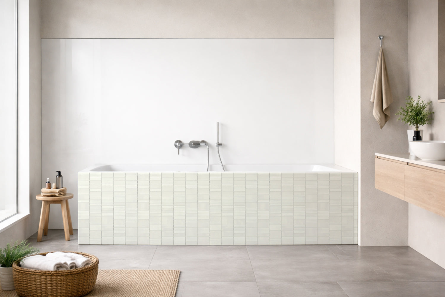 Badewannenverkleidung Fliesenoptik