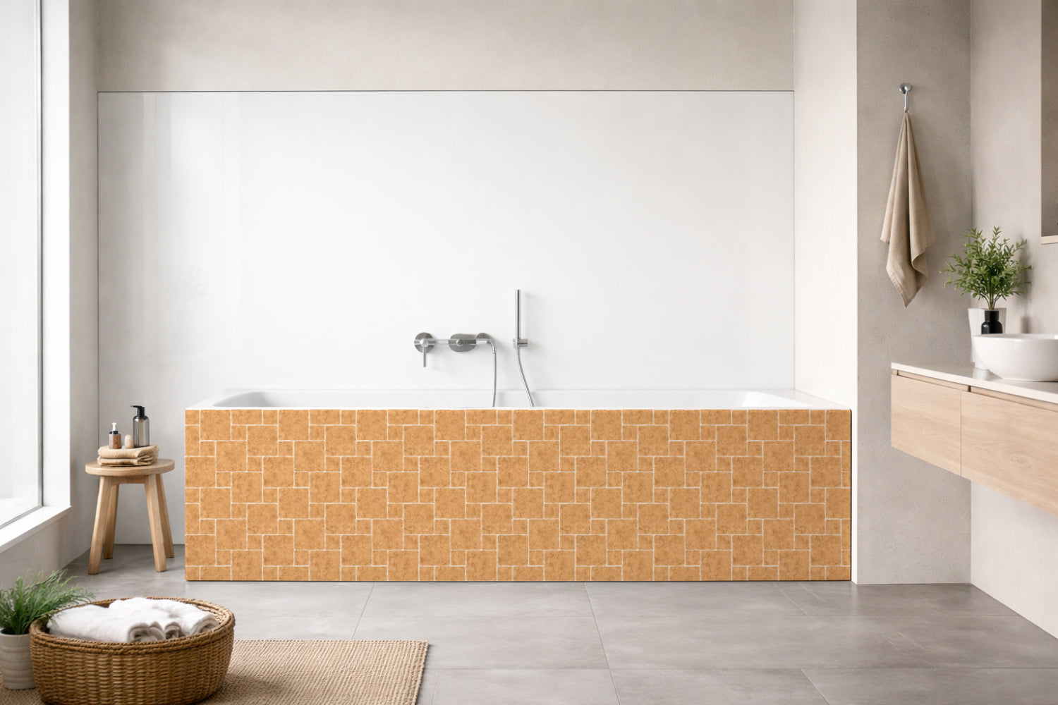 Badewannenverkleidung Fliesenoptik