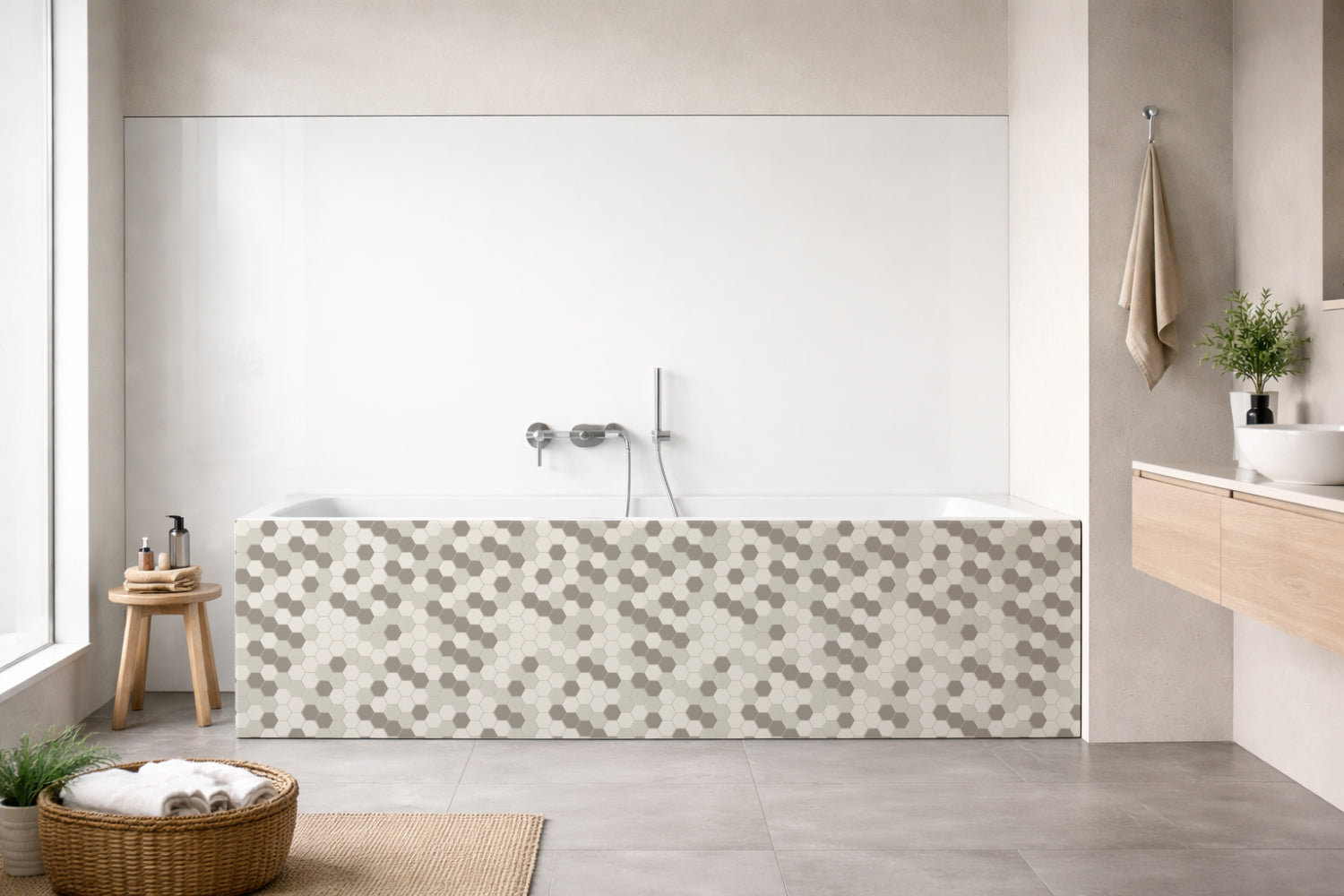 Badewannenverkleidung Fliesenoptik