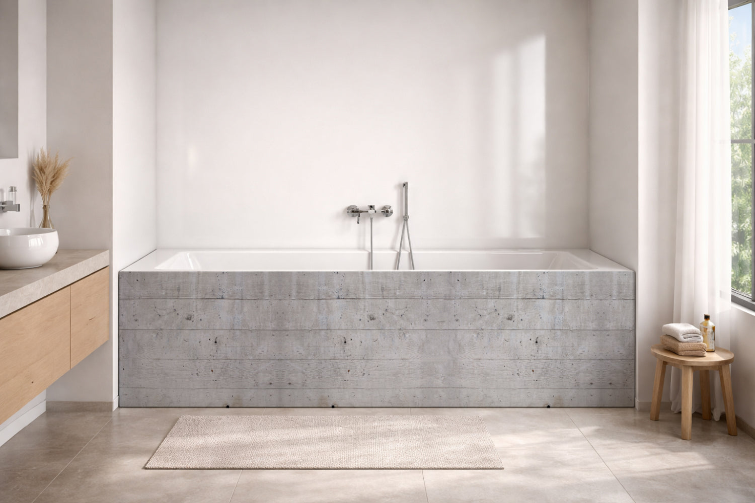 Badewannenverkleidung Betonoptik
