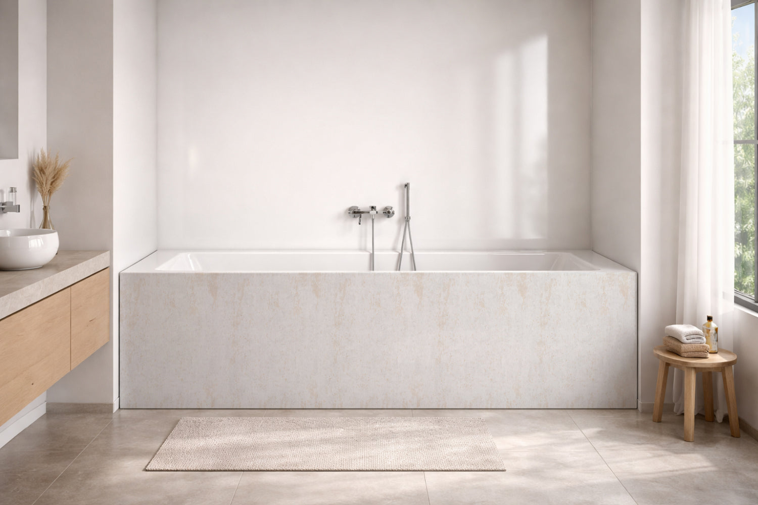 Badewannenverkleidung Betonoptik