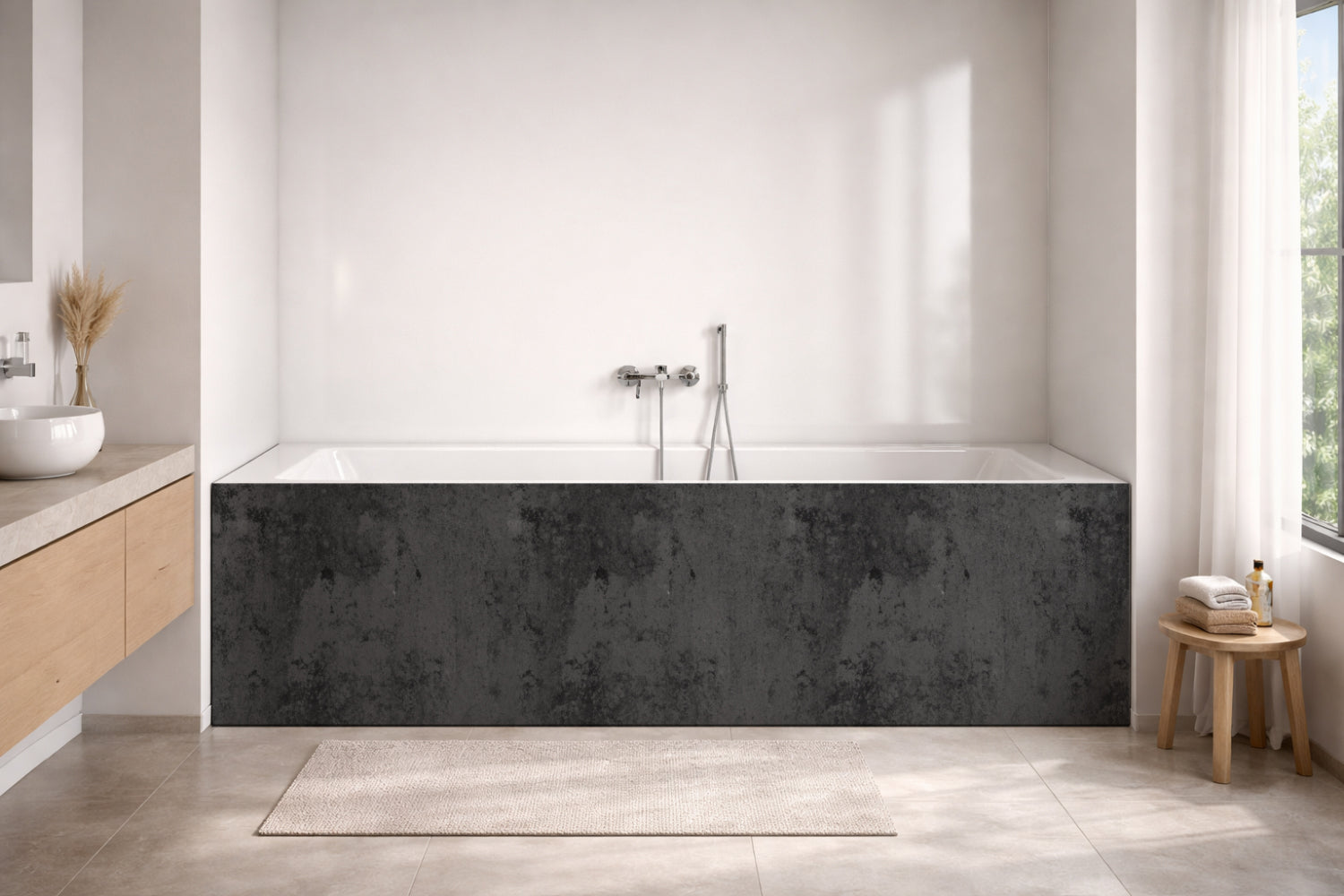 Badewannenverkleidung Betonoptik