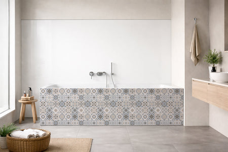 Badrückwand Patchwork