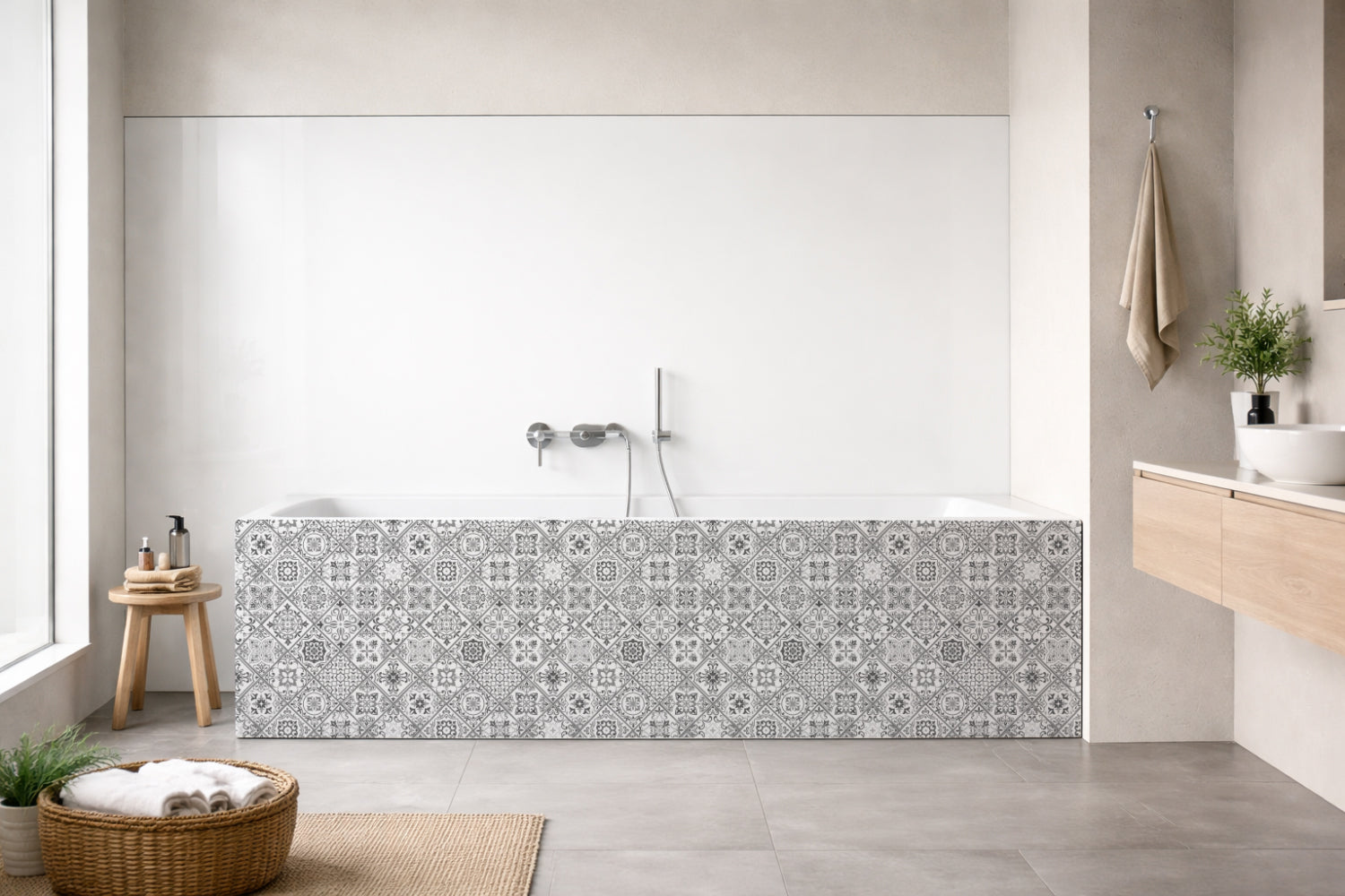 Badewannenverkleidung Patchwork