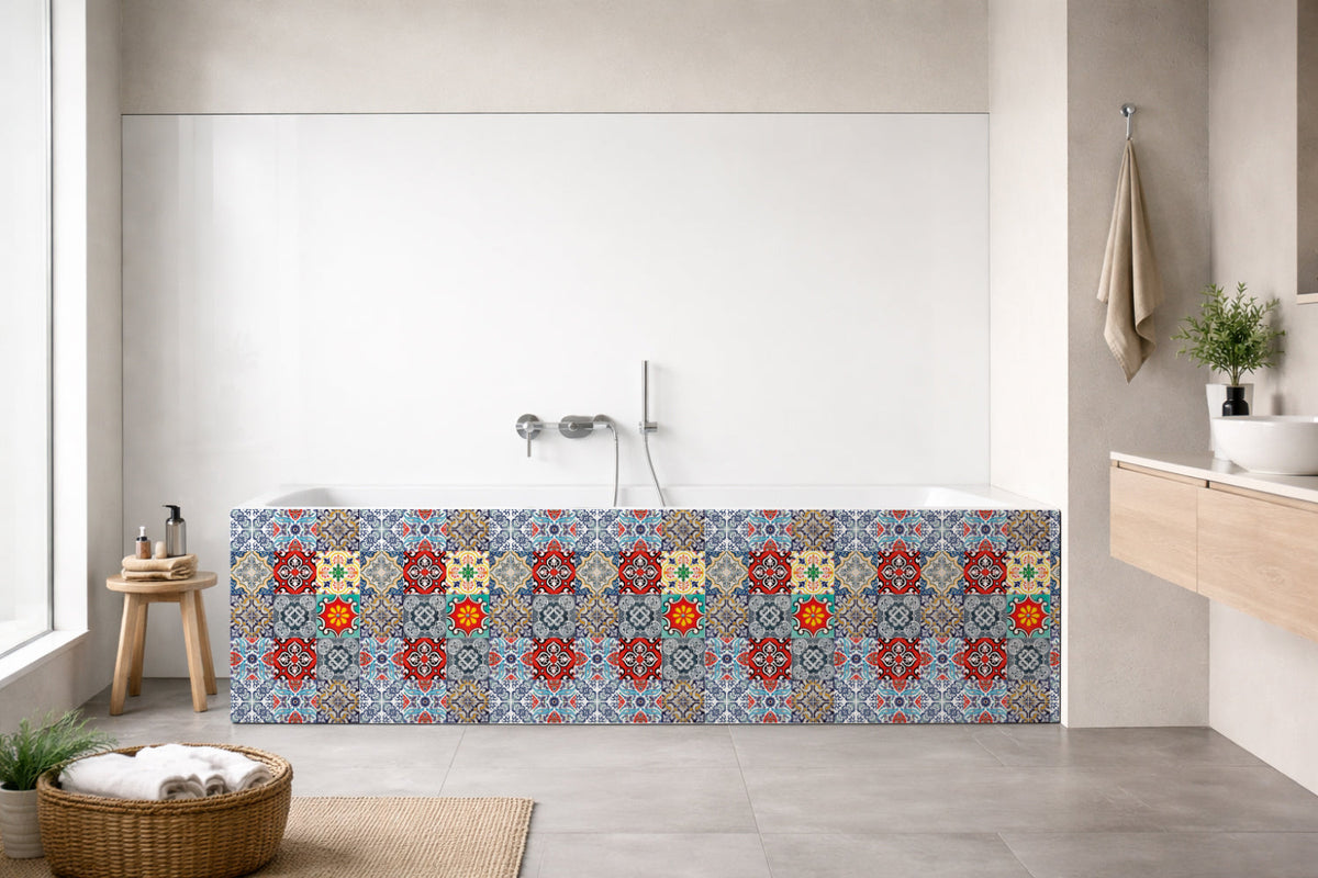 Badrückwand Patchwork