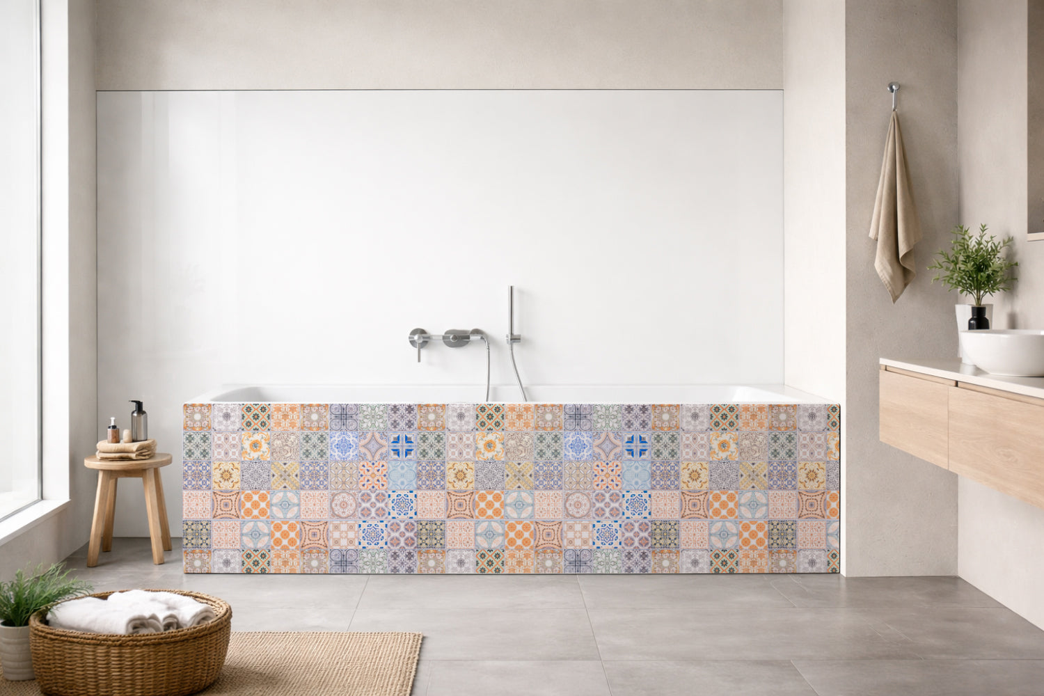 Badewannenverkleidung Patchwork