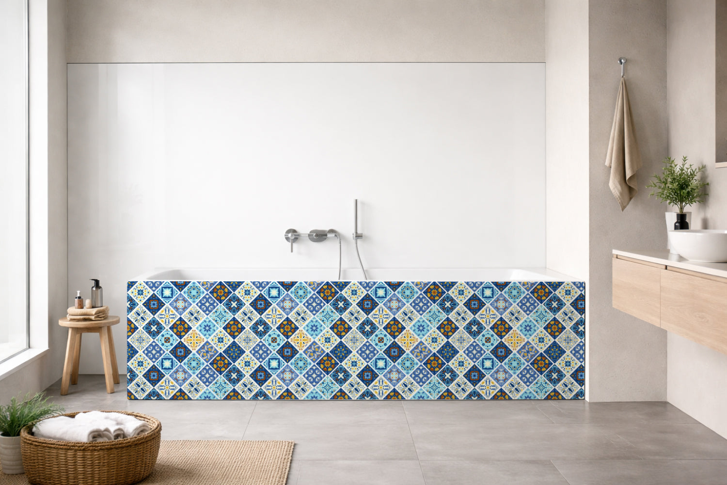 Badewannenverkleidung Patchwork