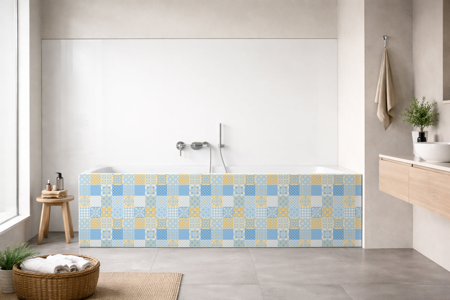 Badewannenverkleidung Patchwork