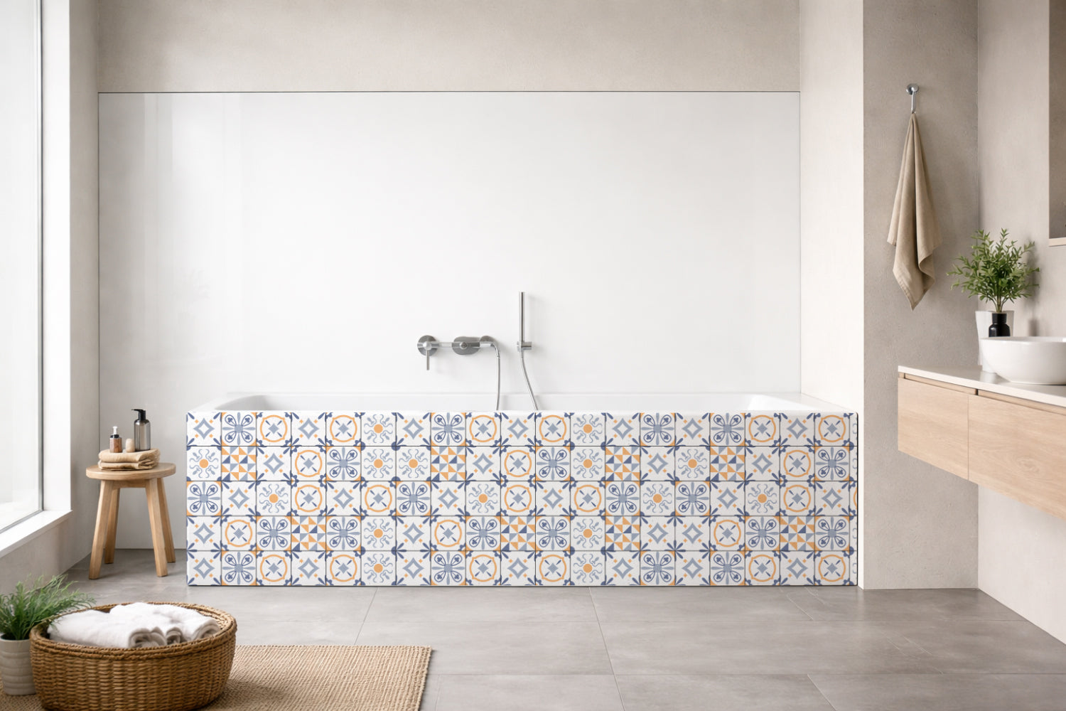 Badewannenverkleidung Patchwork