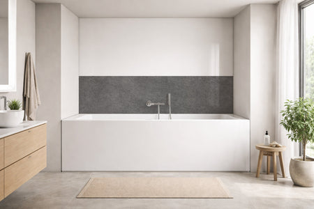 Badrückwand Betonoptik