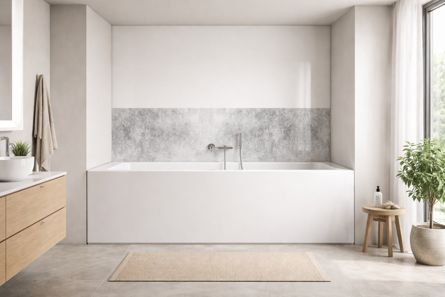 Badewannenverkleidung Betonoptik