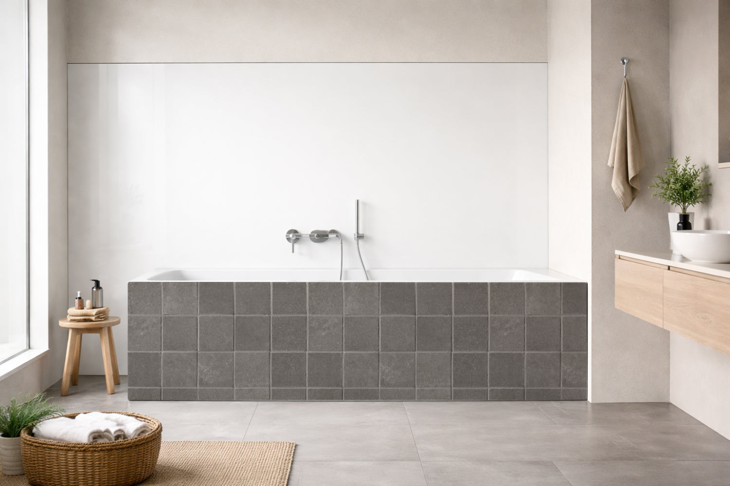 Badewannenverkleidung Steinoptik