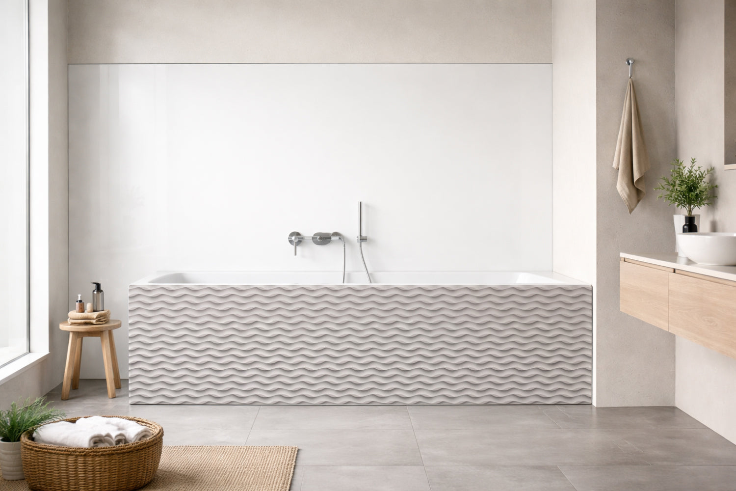 Badewannenverkleidung Steinoptik