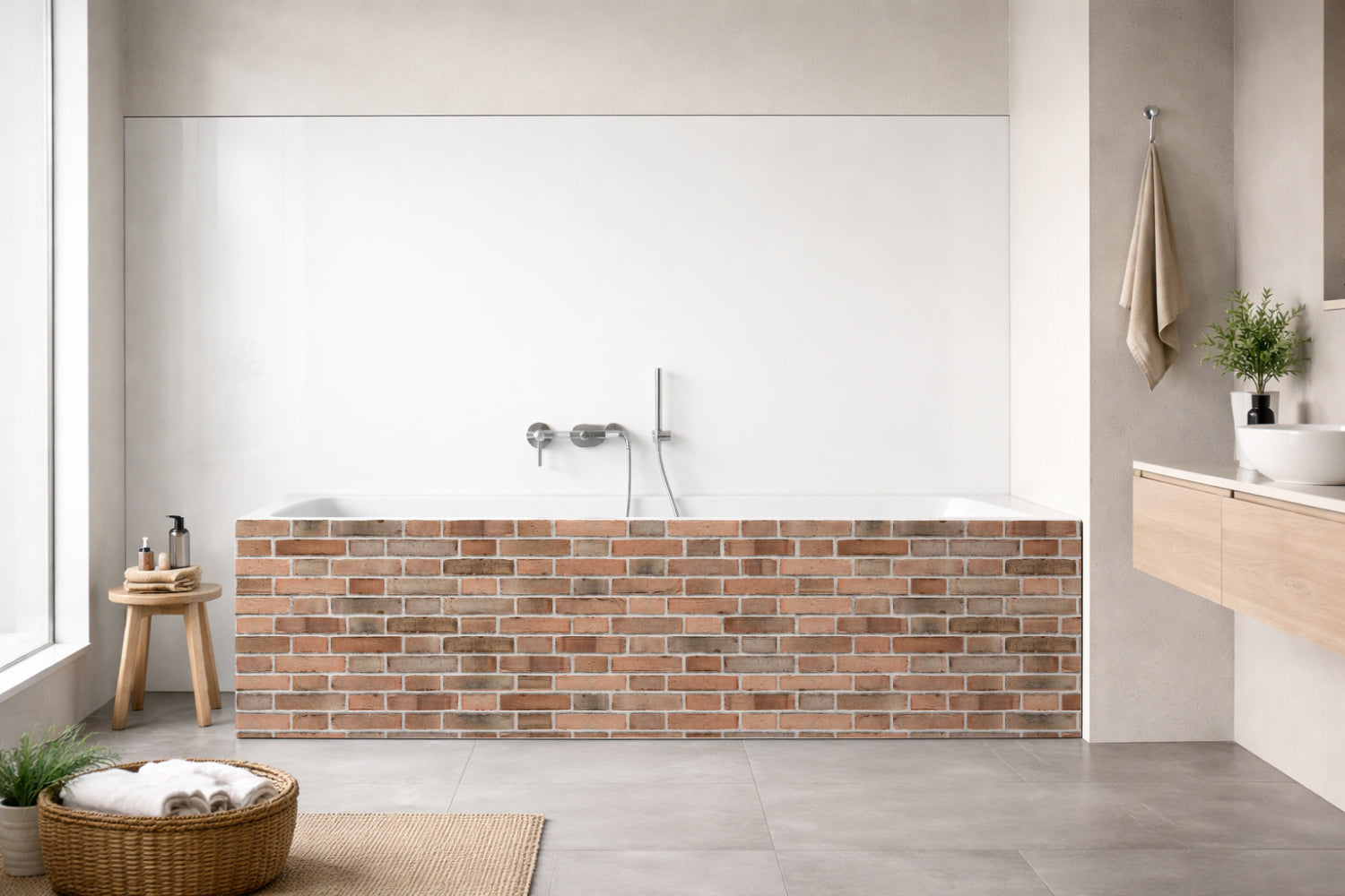 Badewannenverkleidung Steinoptik