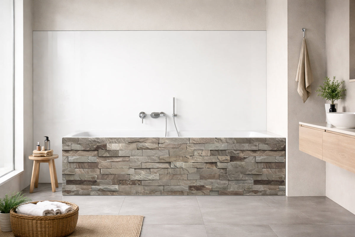 Badewannenverkleidung Steinoptik