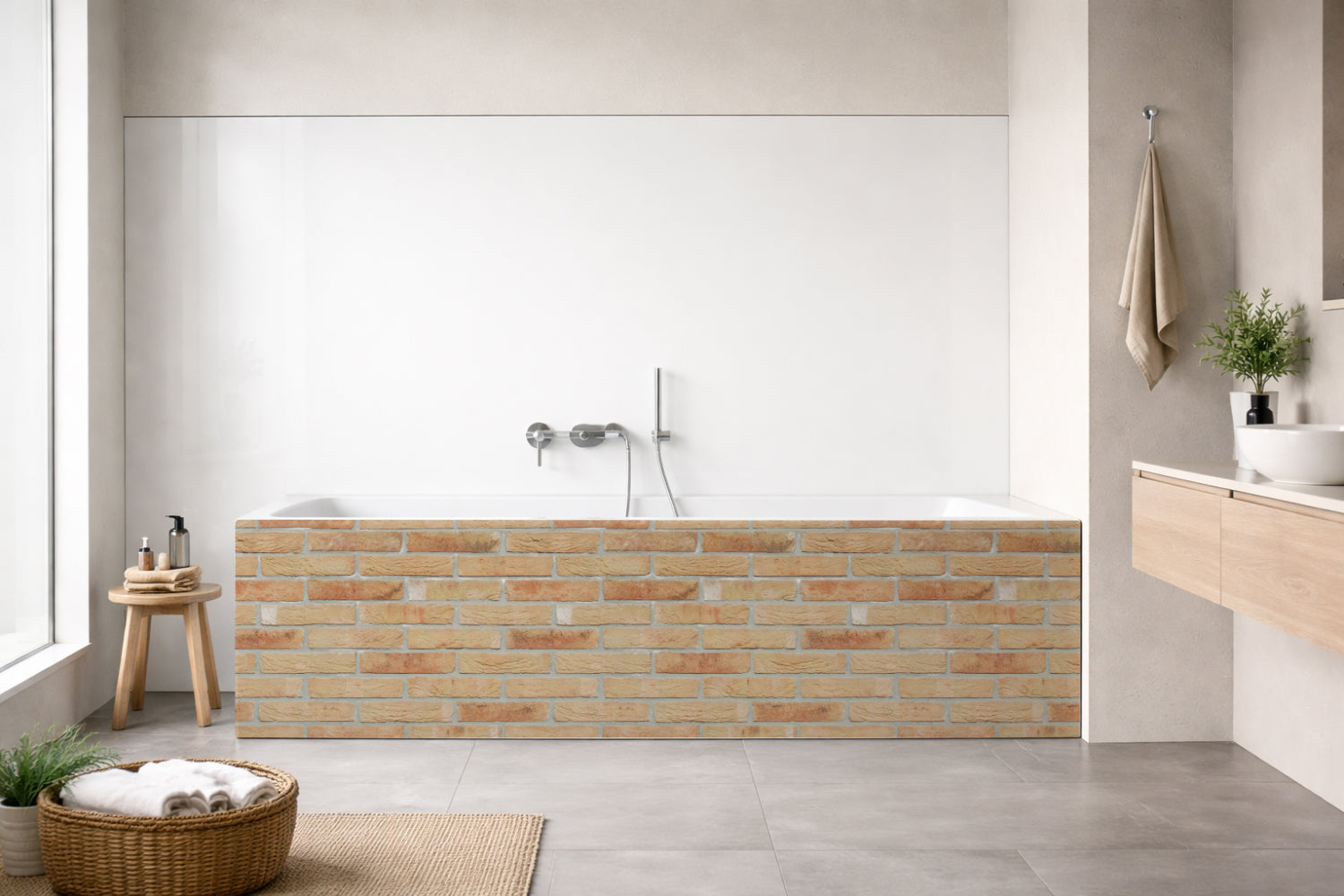 Badewannenverkleidung Steinoptik