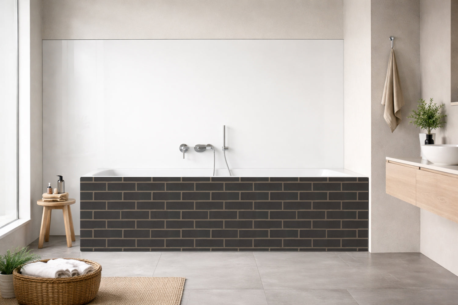 Badewannenverkleidung Steinoptik