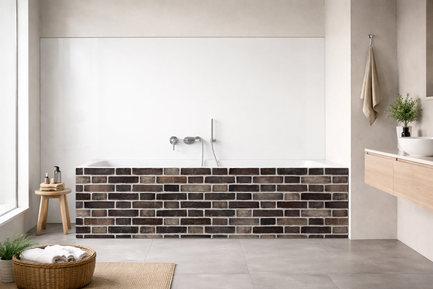 Badewannenverkleidung Steinoptik