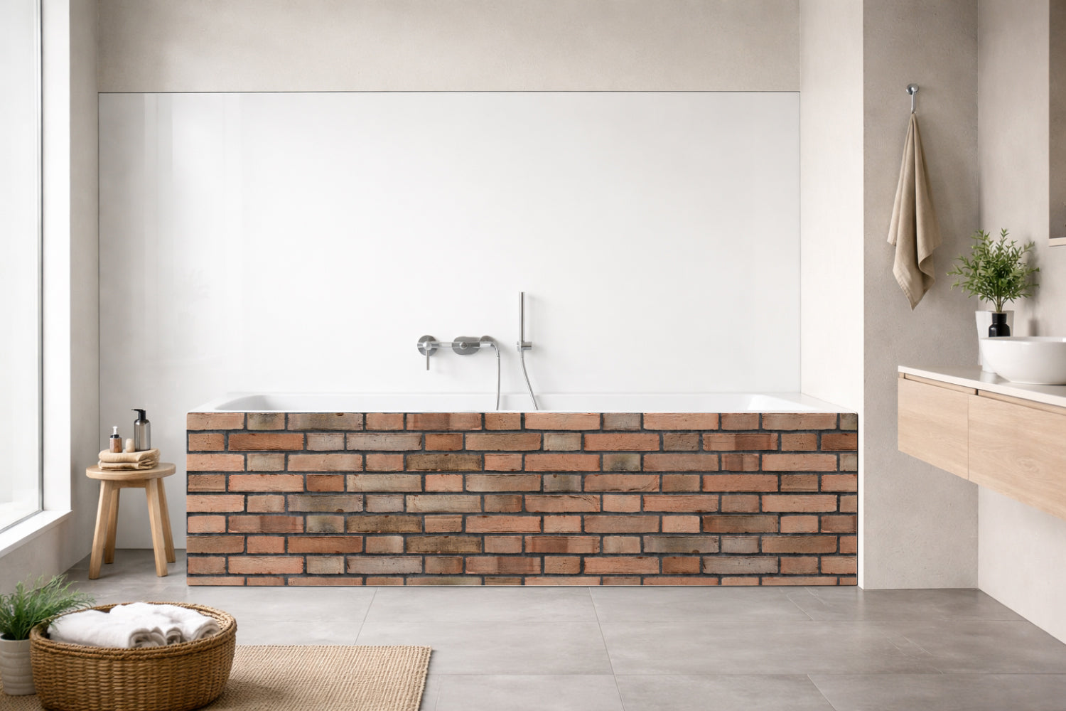 Badewannenverkleidung Steinoptik