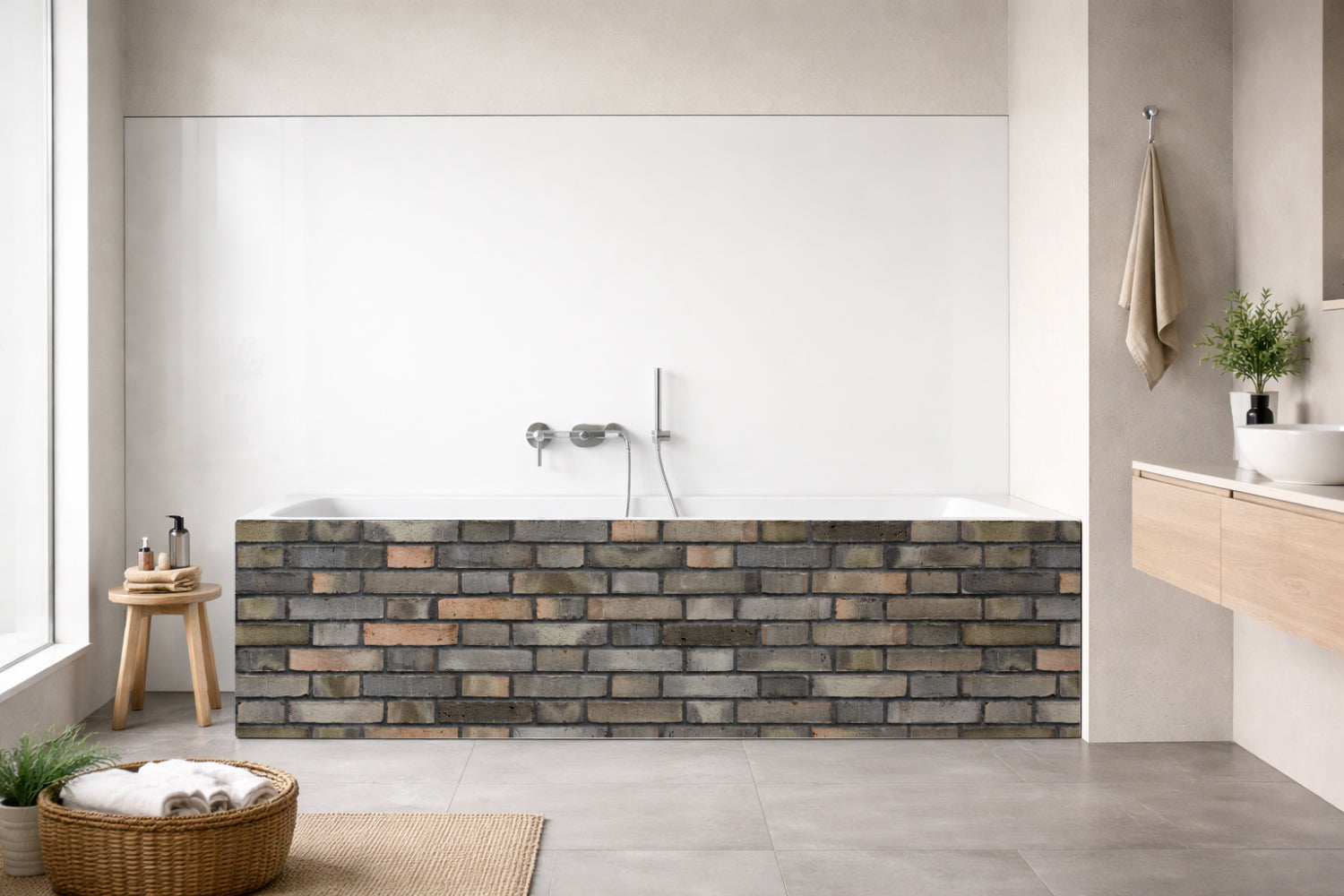 Badewannenverkleidung Steinoptik