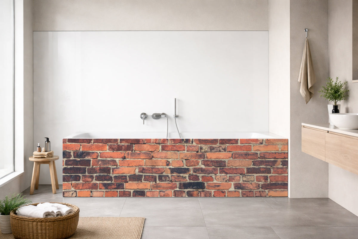 Badrückwand Steinoptik