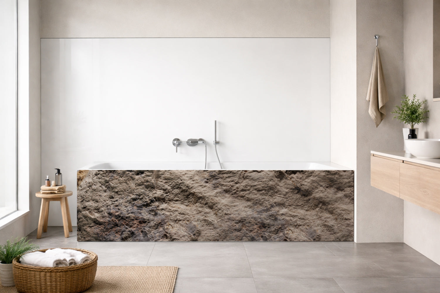 Badewannenverkleidung Steinoptik