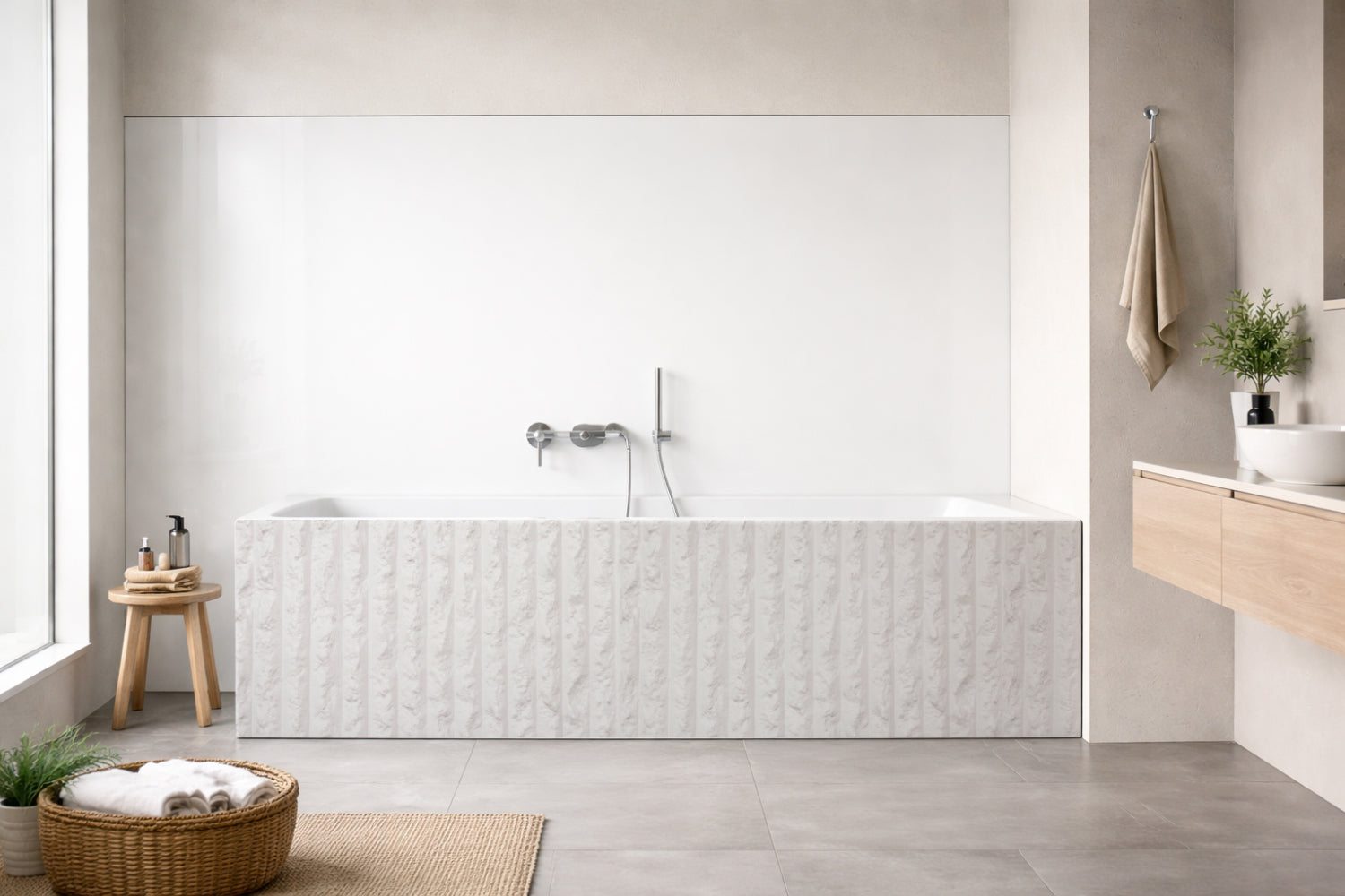 Badewannenverkleidung Steinoptik