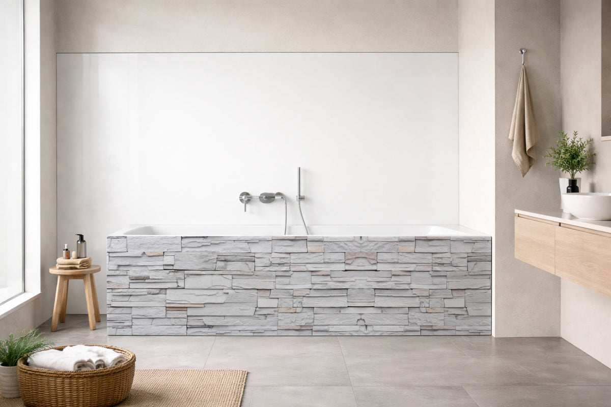 Badewannenverkleidung Steinoptik