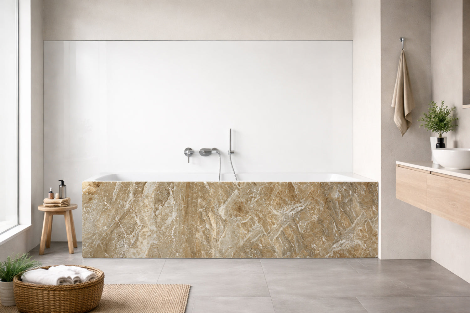 Badewannenverkleidung Steinoptik