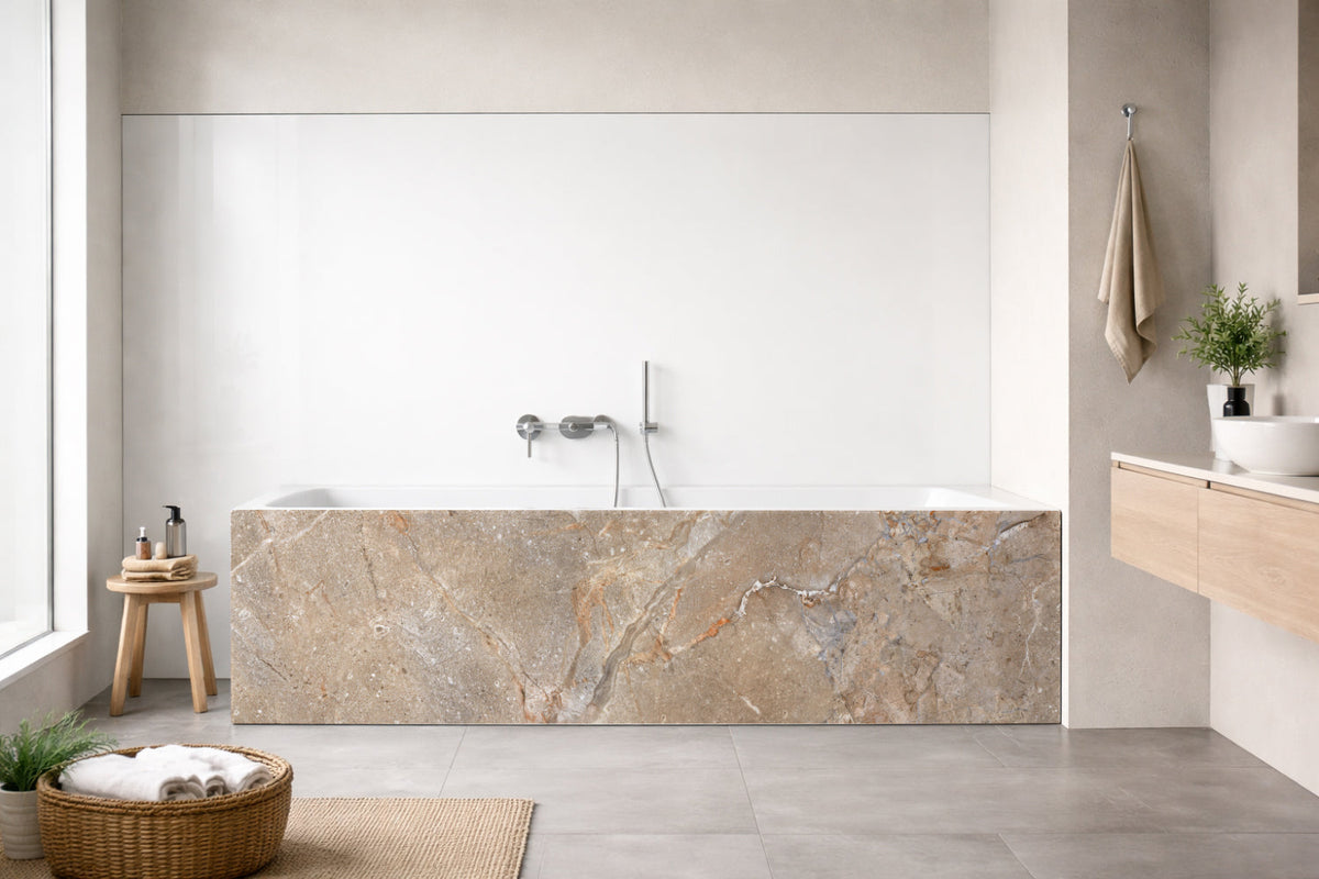 Badewannenverkleidung Steinoptik