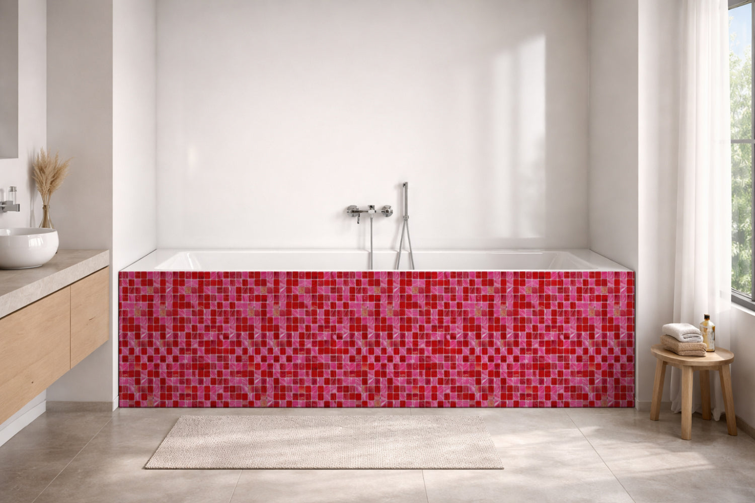 Badewannenverkleidung Fliesenoptik