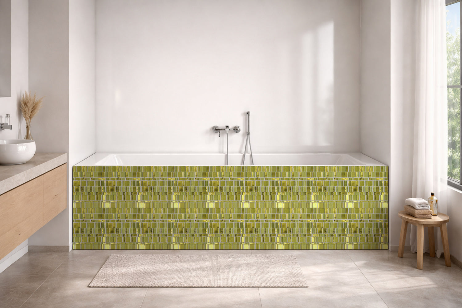 Badewannenverkleidung Fliesenoptik