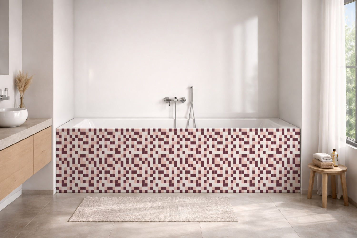Badewannenverkleidung Fliesenoptik
