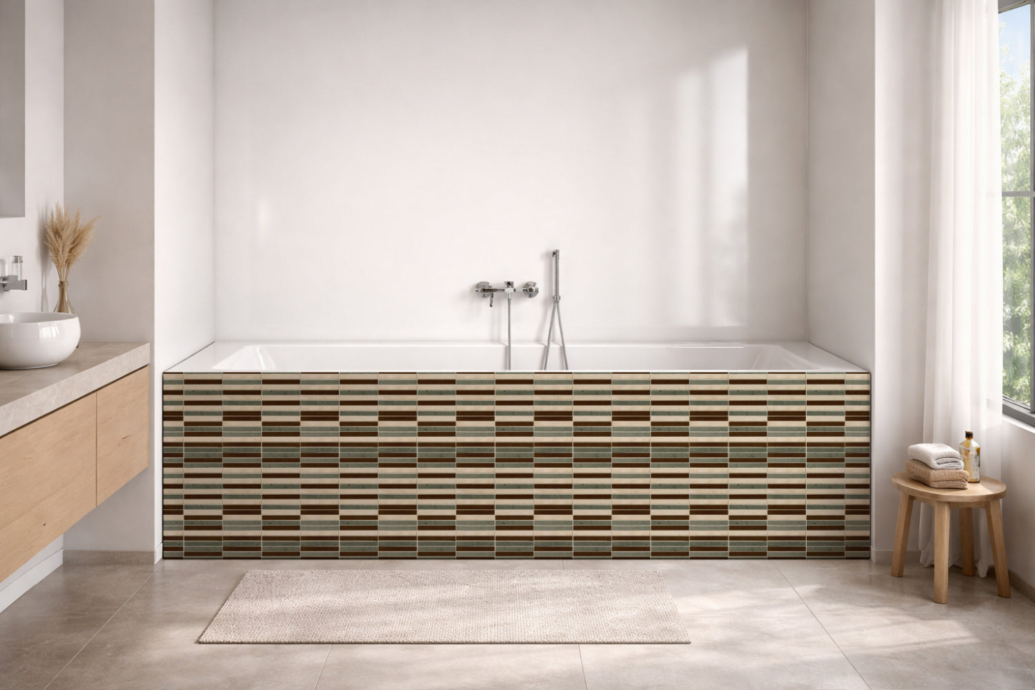 Badewannenverkleidung Fliesenoptik