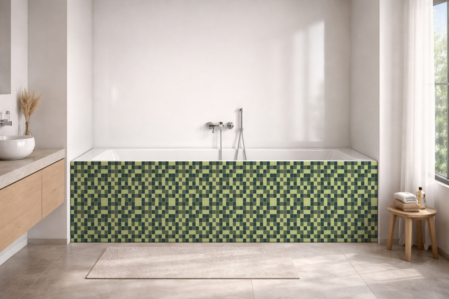 Badewannenverkleidung Fliesenoptik