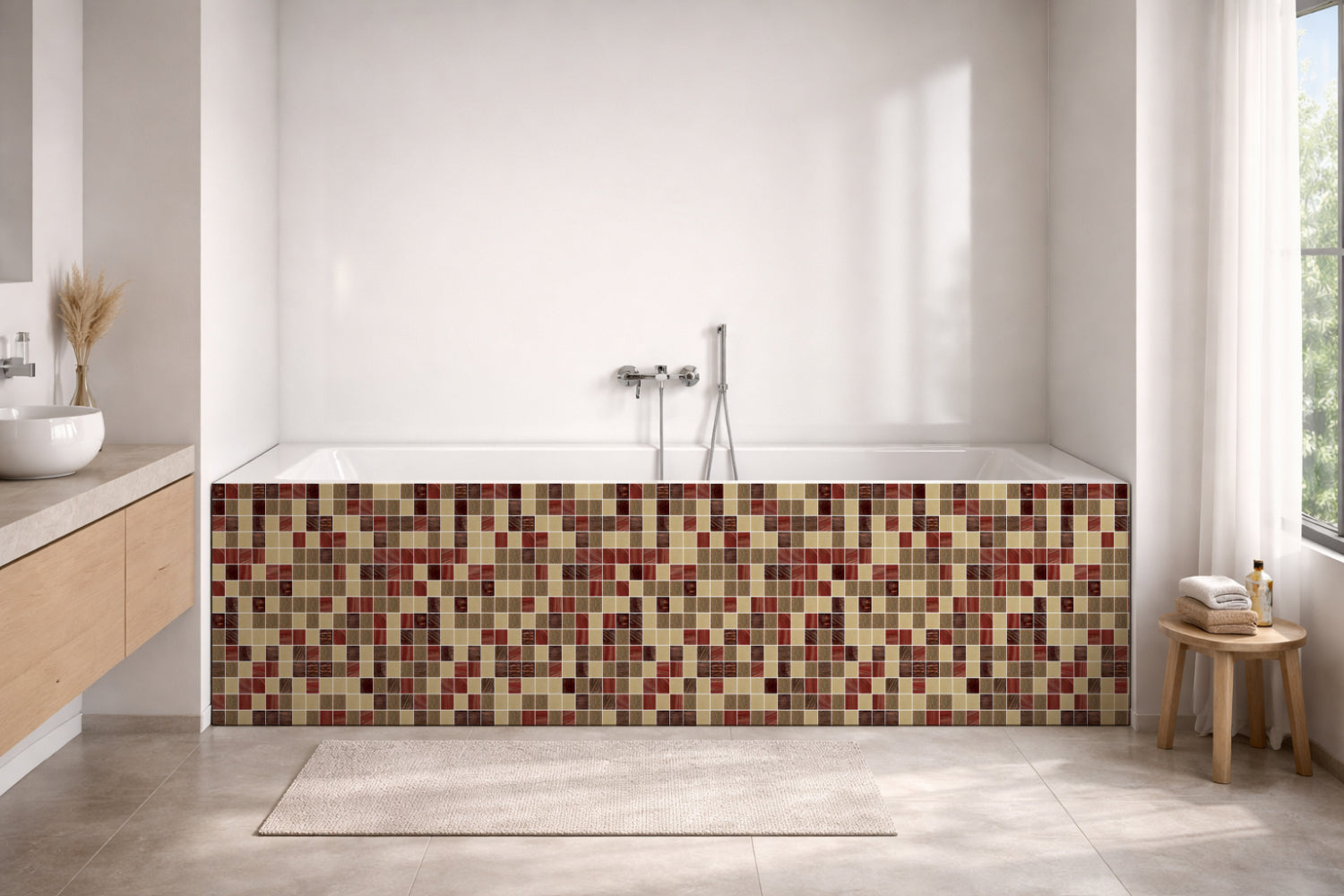 Badewannenverkleidung Fliesenoptik