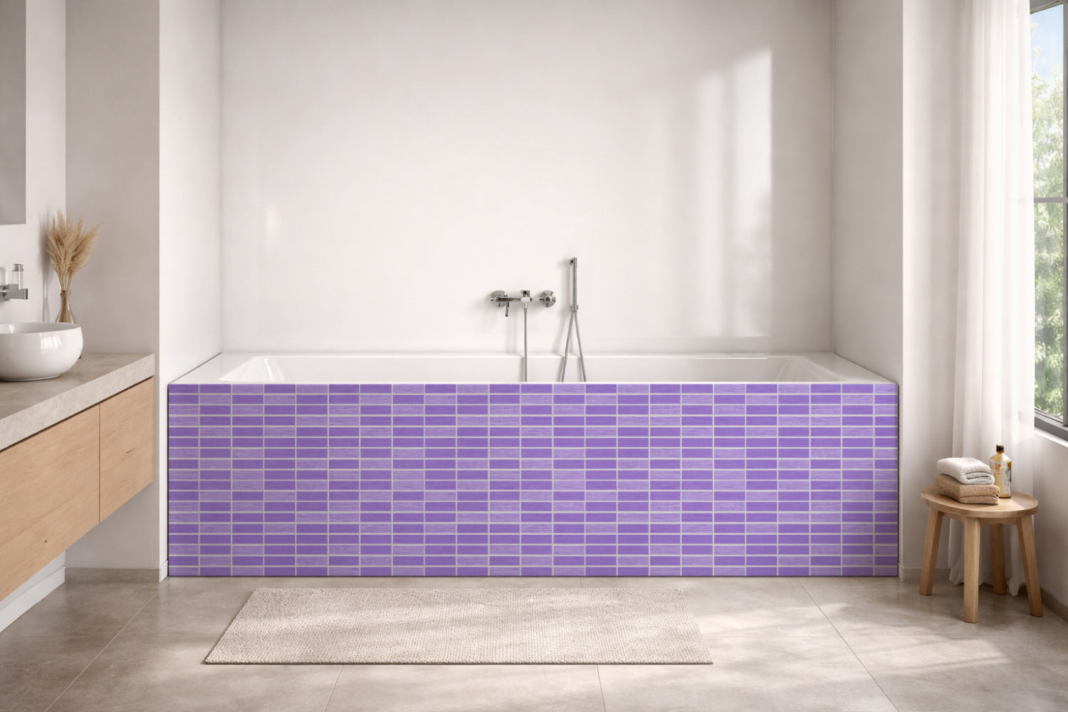Badewannenverkleidung Fliesenoptik