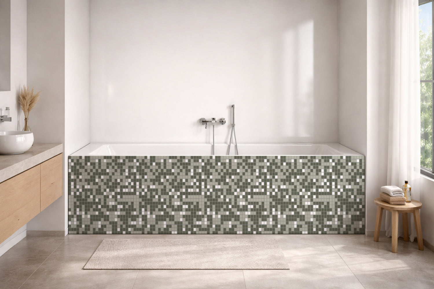 Badewannenverkleidung Fliesenoptik